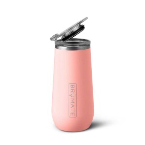 Coral Pink Brumate Champagne Flute Water Bottles | 2709BCPIK