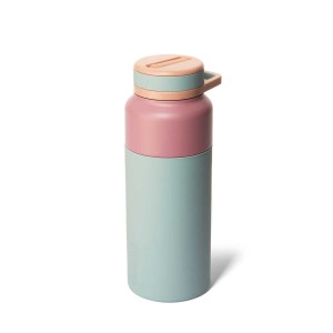 Grey / Coral Pink Brumate Rotera 35oz Water Bottles | 2604JRTWF