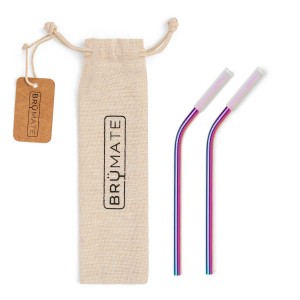 Multicolor Titanium Brumate Stainless Steel Reusable Straws Accessories | 2571FTLRB