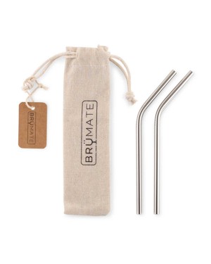 Silver Brumate Stainless Steel Reusable Straws Accessories | 0284WOHPX