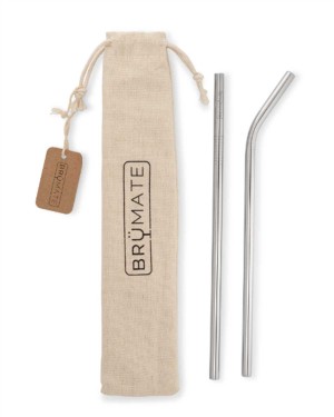 Silver Brumate Stainless Steel Reusable Straws Accessories | 0589BNXLC