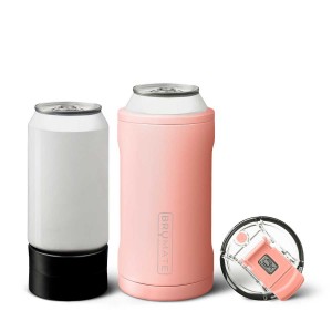 White / Coral Pink Brumate Hopsulator Trio Water Bottles | 4697AYLQX