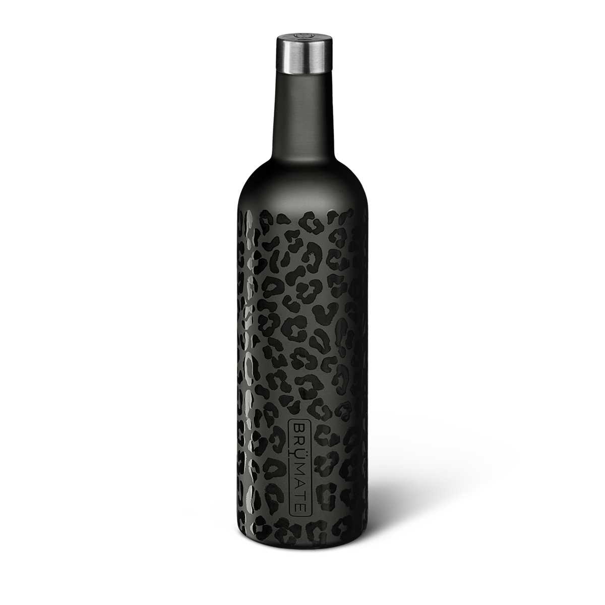 Black Leopard Brumate Winesulator Water Bottles | 7650ITQJY