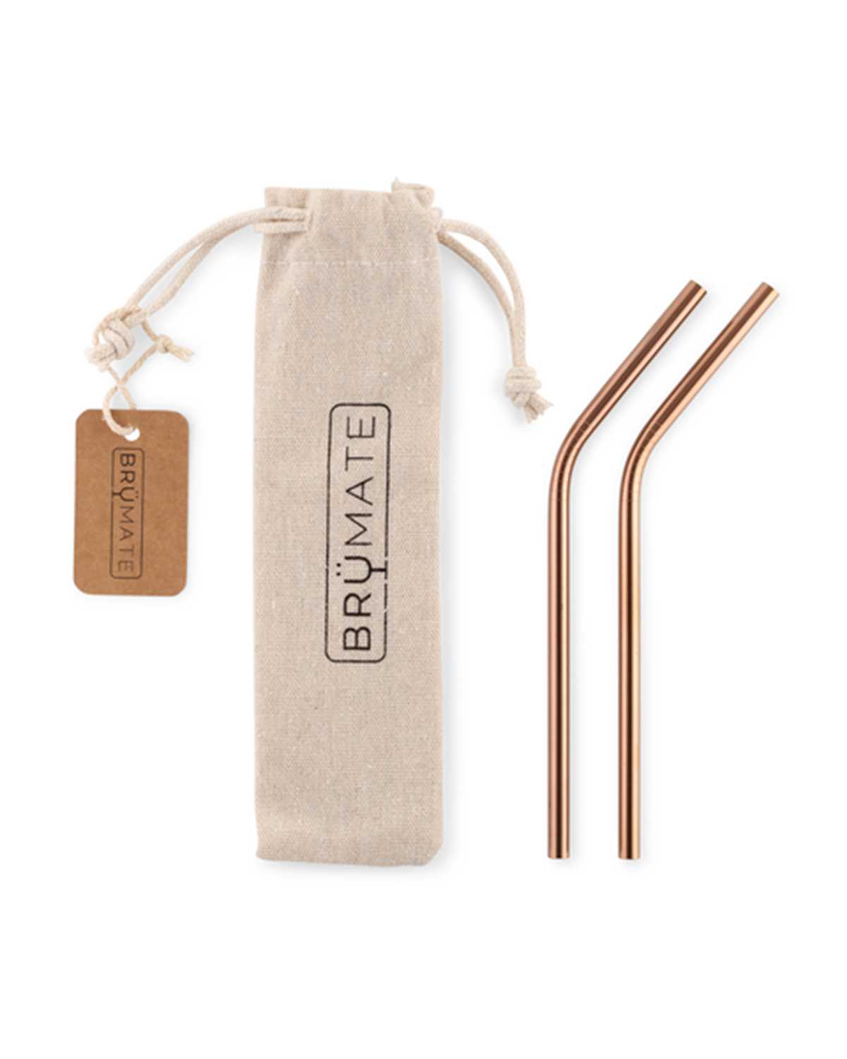 Rose Gold Brumate Stainless Steel Reusable Straws Accessories | 3289NUZAE