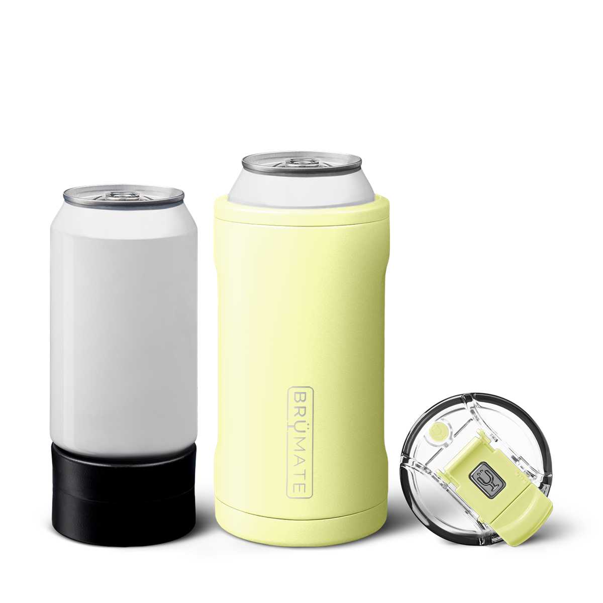 White / Light Yellow Brumate Hopsulator Trio Water Bottles | 5728VUBRO